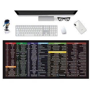 Lót Chuột - Bàn di chuột - Pad chuột phím tắt văn phòng excel Size lớn, Size Nhỏ , Văn Phòng , Gaming 30x25
