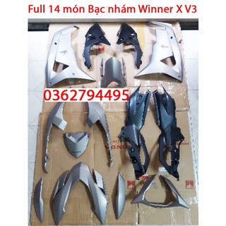 Dàn áo winner x 2022/ winner v3 bạc nhám