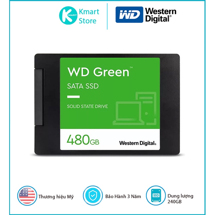 Ổ cứng SSD Western Digital Green 2.5" SATA 3 - Hàng Chính Hãng