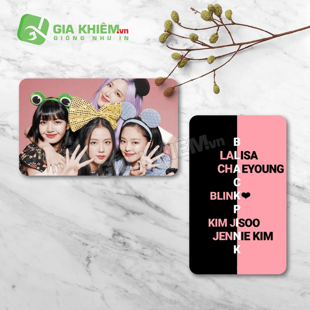 Card bo góc giấy BLACKPINK