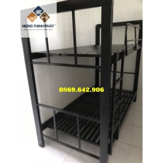 Giường ngủ tầng sắt hộp , giường 2 tầng 1mx1m dài 2m giao hàng và lắp ráp miễn phí