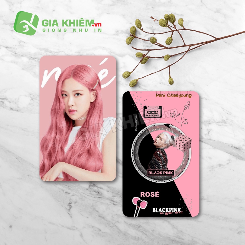 Card bo góc giấy BLACKPINK