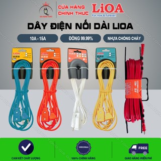Dây điện nối dài LIOA, dây cắm điện nối dài, 3m, 5m, 10m, 15m - Công suất 10A và 15A
