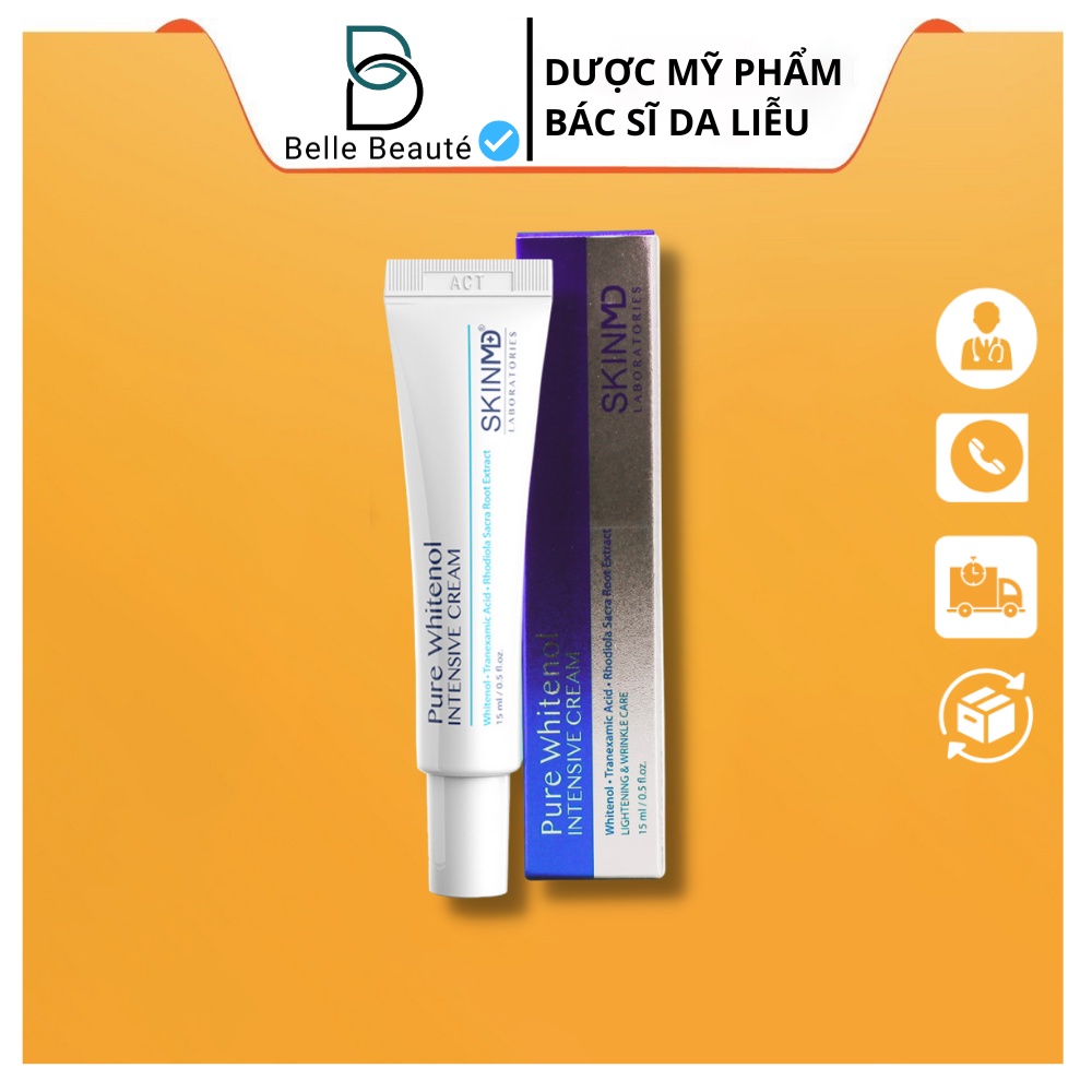 Kem dưỡng trắng da SkinMD Pure Whitenol Intensive Cream 15ml | Chính hãng