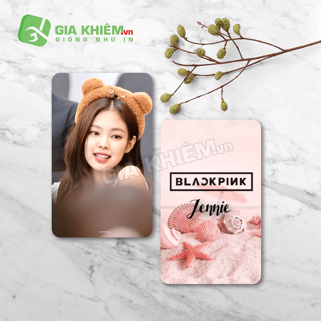 Card bo góc giấy BLACKPINK  size 9x5.5