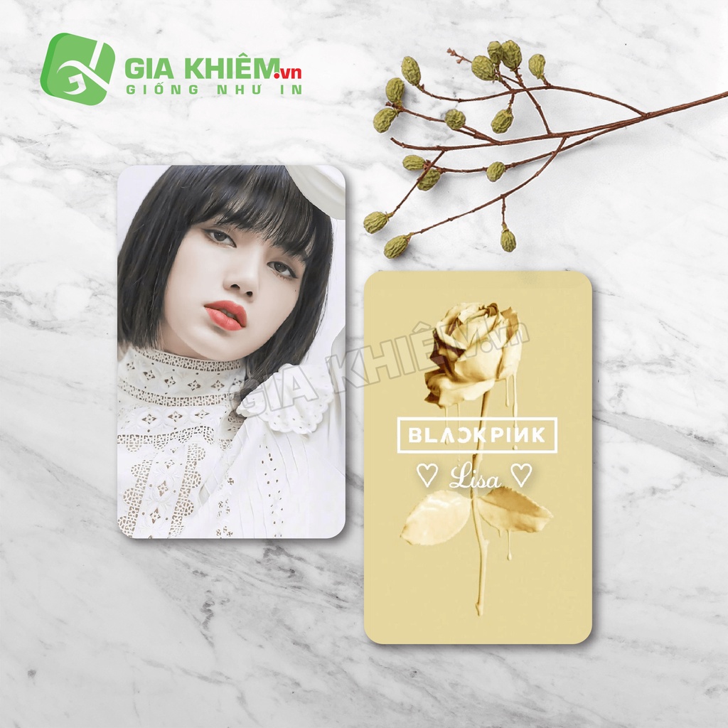 Card bo góc giấy BLACKPINK  size 9x5.5