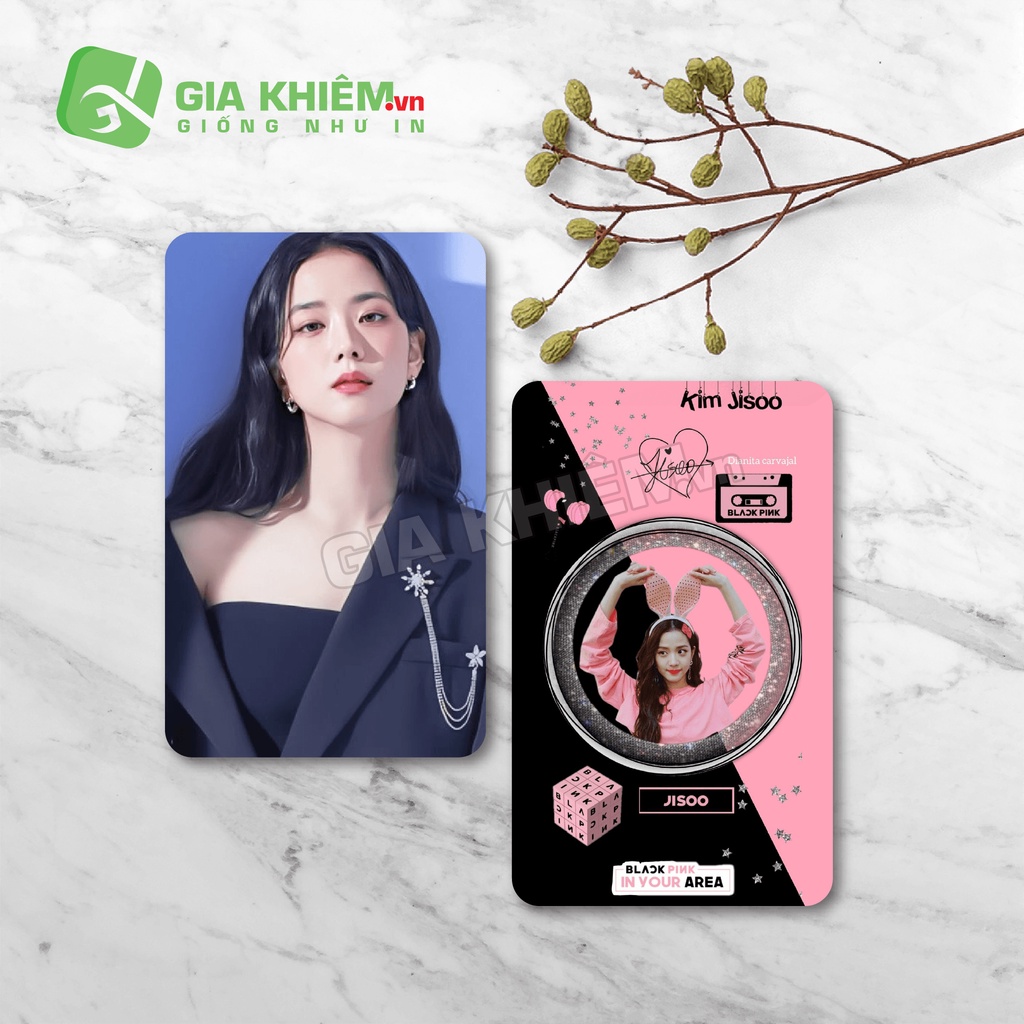 Card bo góc giấy BLACKPINK  size 9x5.5
