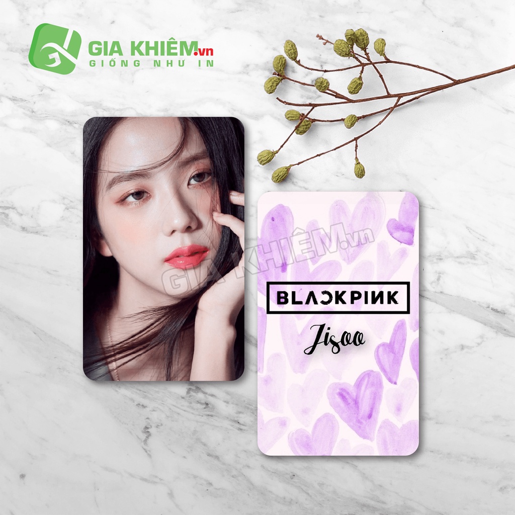Card bo góc giấy BLACKPINK  size 9x5.5