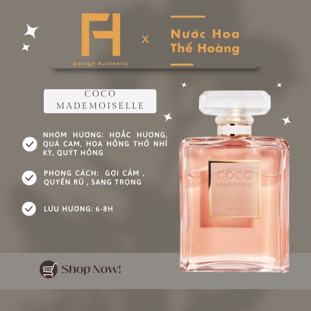 Nước hoa nữ Coco Mademoiselle EDP chiết 10ml, 20ml - Nước Hoa Thế Hoàng
