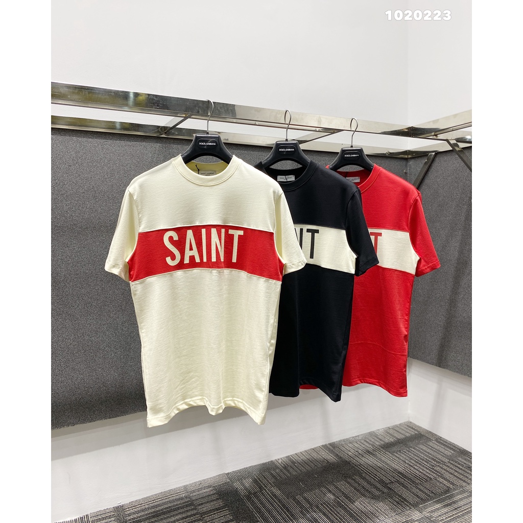 Áo Thun nam cổ tròn, áo phông nam Scap Saint-Laurent Hàng cao cấp cho nam chất chơi sang chảnh