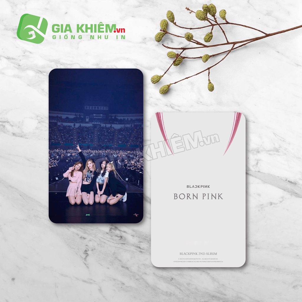Card bo góc giấy BLACKPINK  size 9x5.5