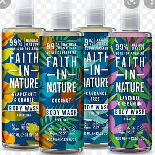 Sữa tắm Faith In Nature Body Wash chai 400ml