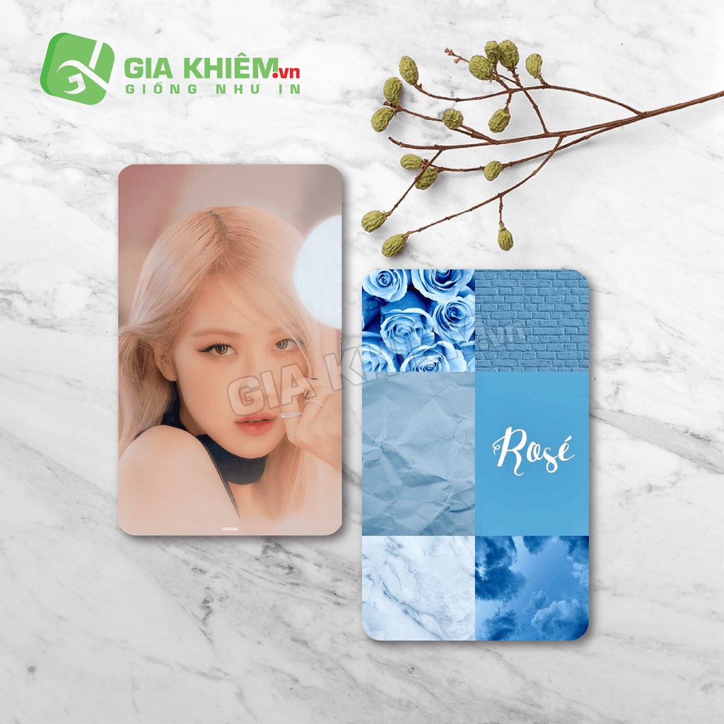 Card bo góc giấy BLACKPINK  size 9x5.5
