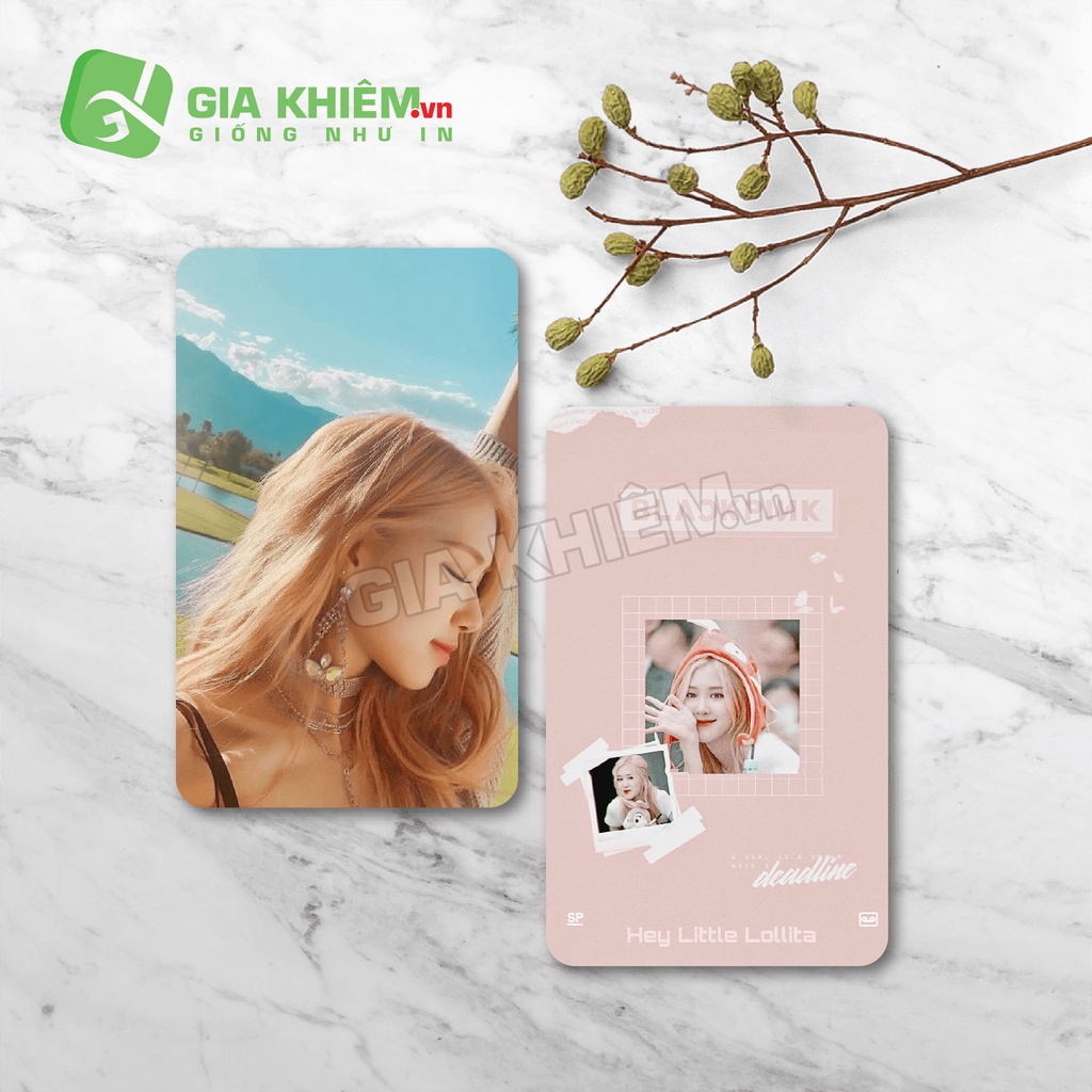 Card bo góc giấy BLACKPINK  size 9x5.5