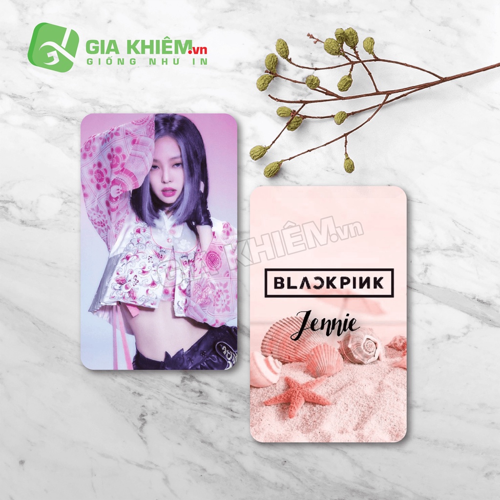 Card bo góc giấy BLACKPINK  size 9x5.5