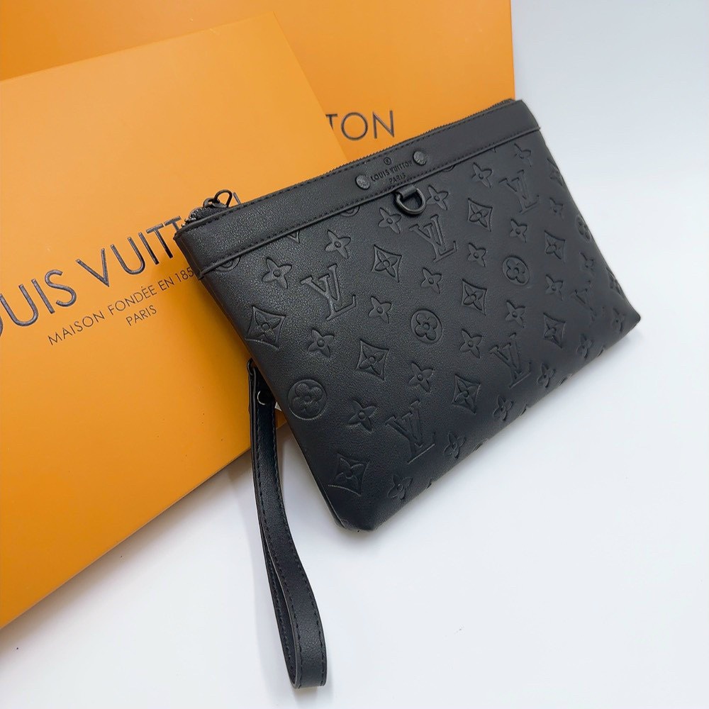 Túi LV Clutch cầm tay, hàng quảng châu, fullbox tem nhãn