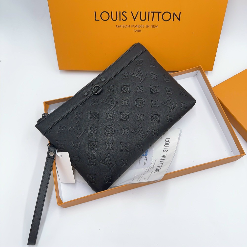 Túi LV Clutch cầm tay, hàng quảng châu, fullbox tem nhãn