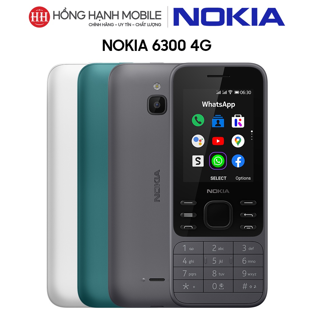 Điện thoại Nokia 6300 4G 2020 phiên bản mới 2 sim hàng Công ty Full box bảo hành 12 tháng