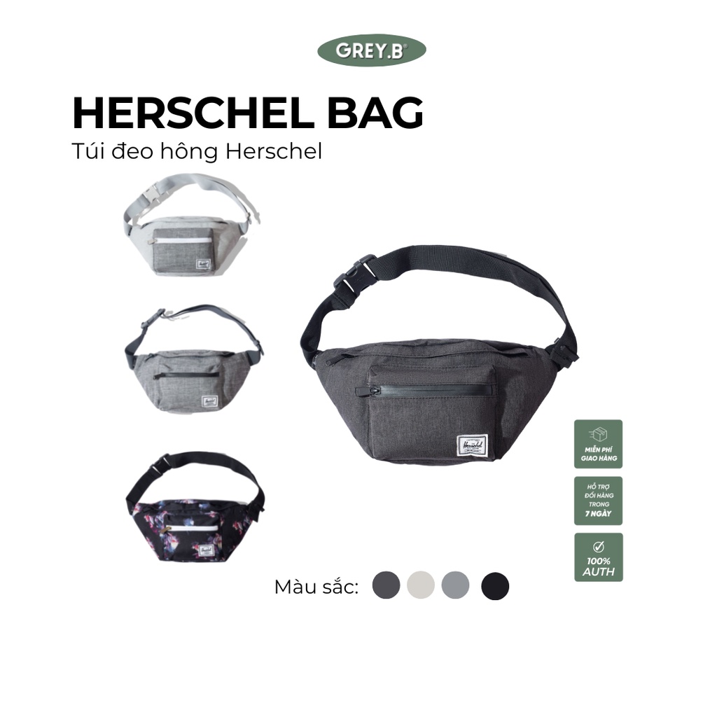 Túi Đeo Hông Herschel GREYB Màu Sắc Đơn Giản Cá Tính Phong Cách Hàn Quốc