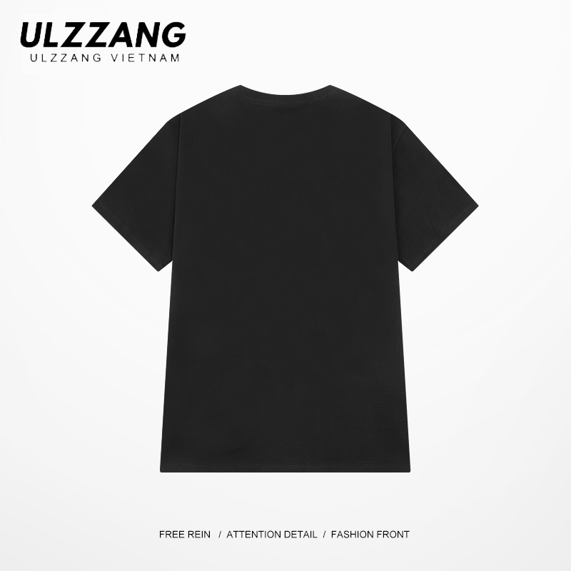 Áo thun unisex local brand ULZZ ulzzang form dáng rộng tay lỡ in hình gấu hồng