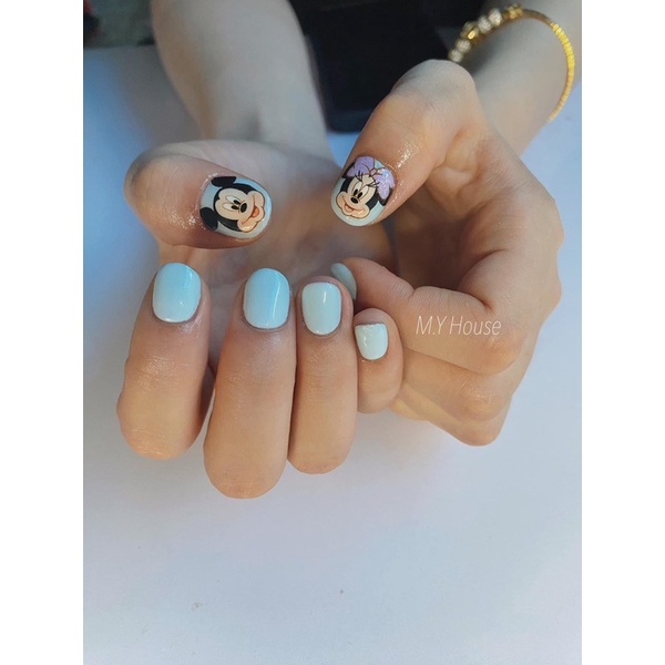 Miếng mica vẽ sticker dán móng tay