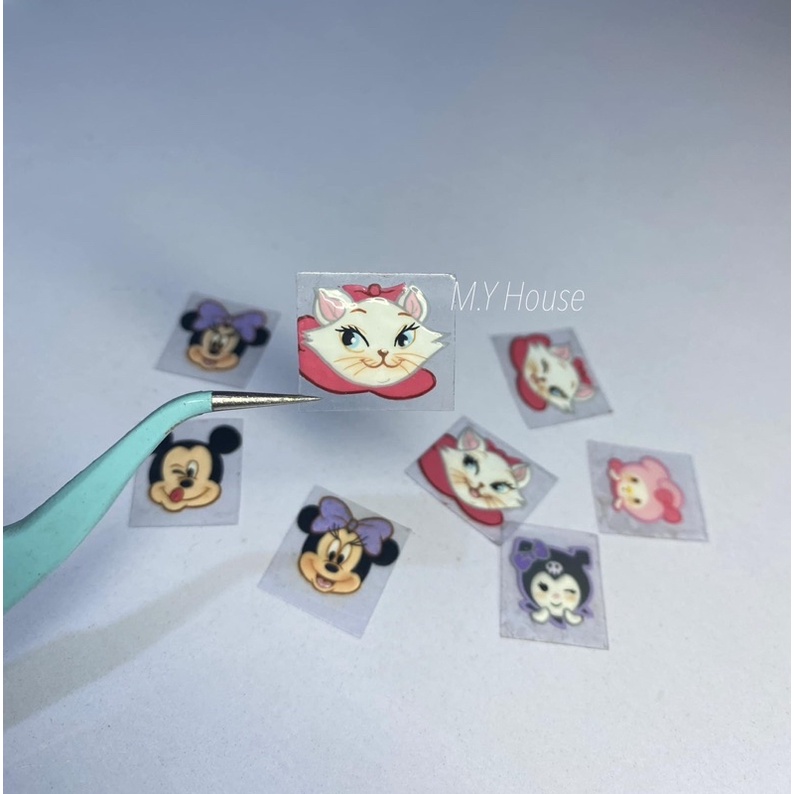 Miếng mica vẽ sticker dán móng tay
