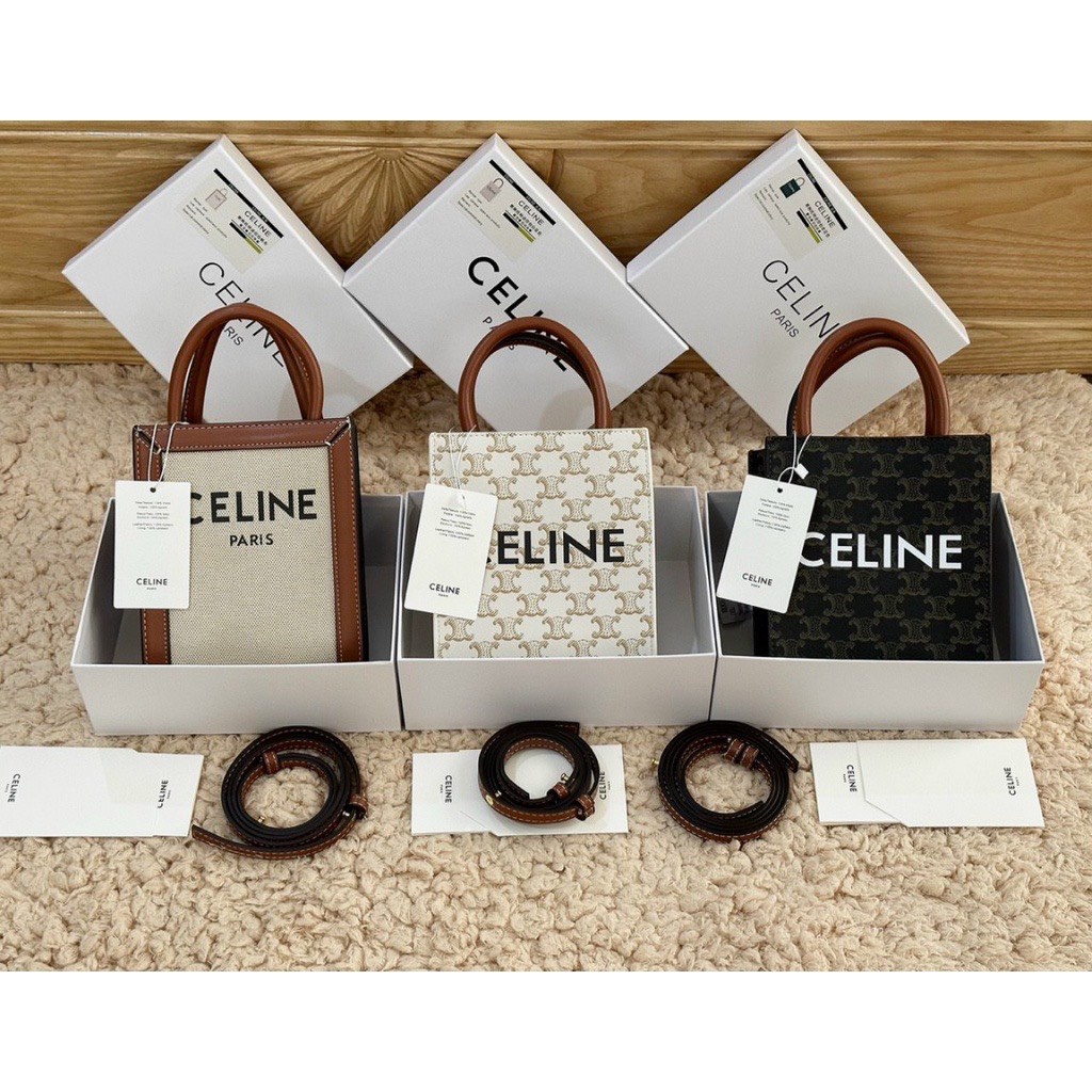 Túi đeo chéo CÉLINE đựng điện thoại -da thật cao cấp -FULL BOX