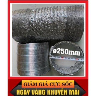 Ống sun bạc thông gió Phi 250mm máy hút mùi dài 8m.Dẫn khói cho các nhà hàng quán ăn