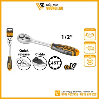 Cần siết tự động 2 chiều 1/2 inch ingco hrth0812