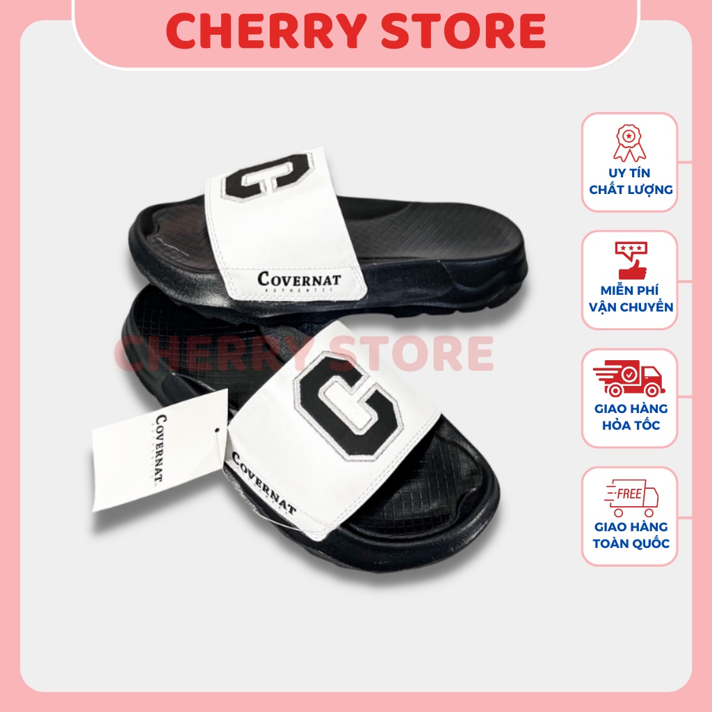 Dép nữ nam quai ngang Convernate logo chữ C nam nữ mang cặp đôi đế 4cm nhiều màu đủ size từ 36 - 43