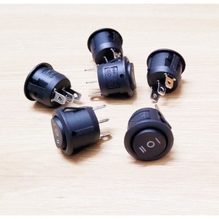 Công tắc bập bênh tròn 21mm 3 chế độ (On-Off-On) KCD1