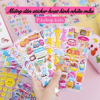 Miếng dán sticker hoạt hình nhiều mẫu 17.5*6.8cm