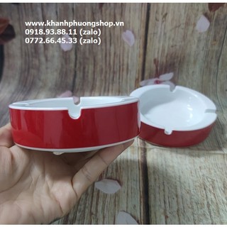 Gạt tàn thuốc sứ Minh Long 9cm - gạt tàn thuốc sứ minh long 9cm