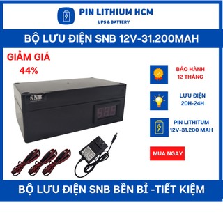UPS 12V dung lượng 31200mAh, lưu điện camera, wifi, bảo hành 12 tháng