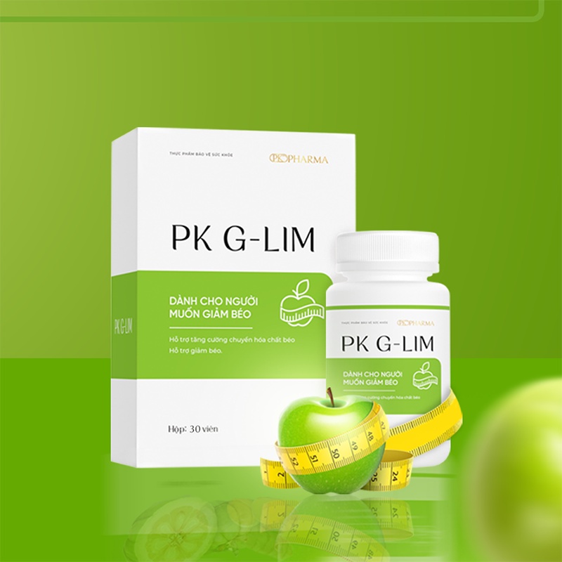 Viên uống hỗ trợ giảm cân PK G-LIM Dr.Lacir 1 hộp 30 viên - thúc đẩy đốt cháy mỡ thừa DR49