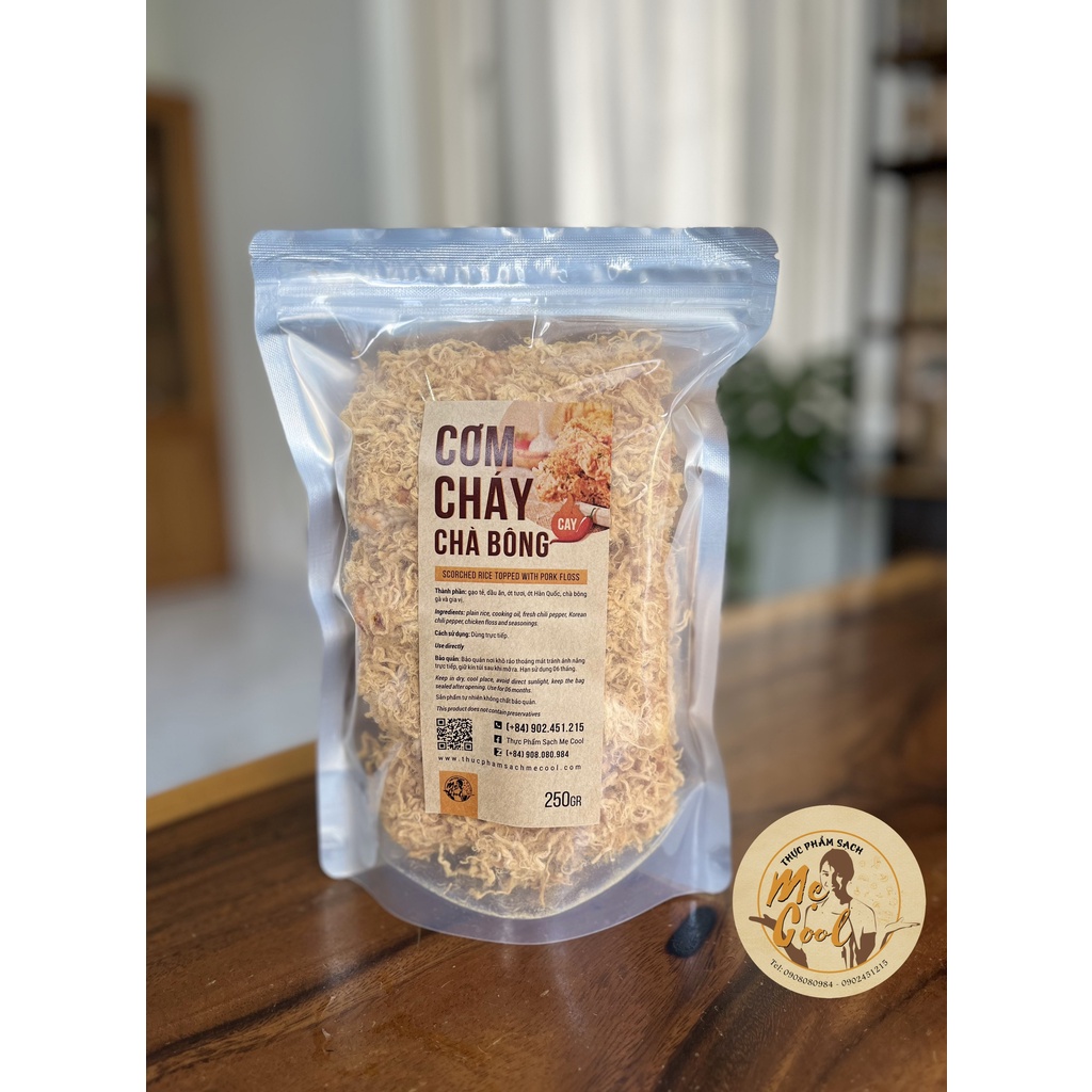 CƠM CHÁY CHÀ BÔNG CAY 250 GRAM - TPS MẸ COOL