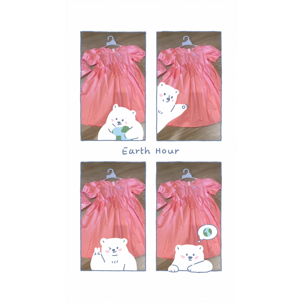 VÁY MINNIE BÉ GÁI HỒNG