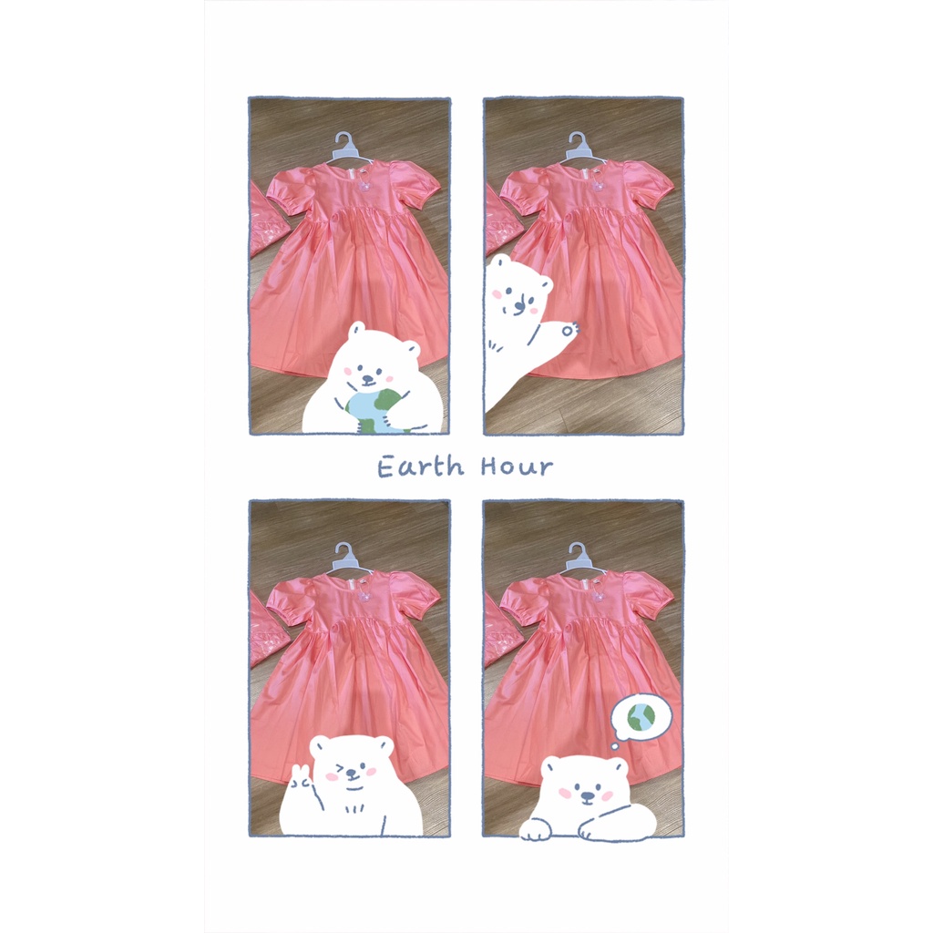 VÁY MINNIE BÉ GÁI HỒNG