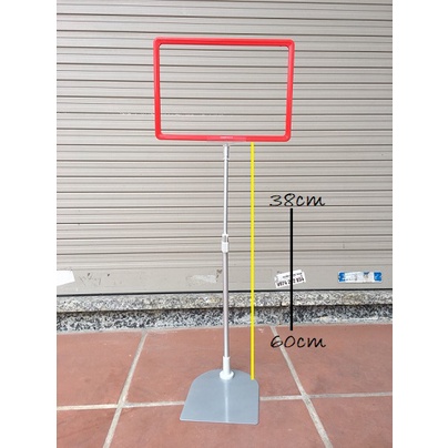 Bộ chân đế kẹp bảng giá siêu thị A4 hoặc A5 chuyên sử dụng để giá sản phẩm, chương trình khuyến mại, đế sắt + bảng A4