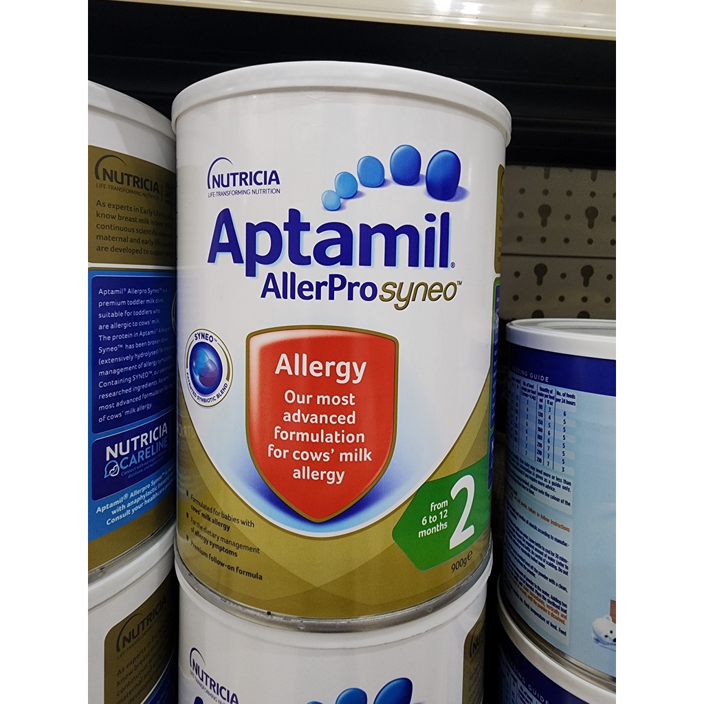 Sữa Aptamil Allerpro Syneo số 2 ( từ 6-12 tháng tuổi) dành cho bé dị ứng đạm bò, 900gr
