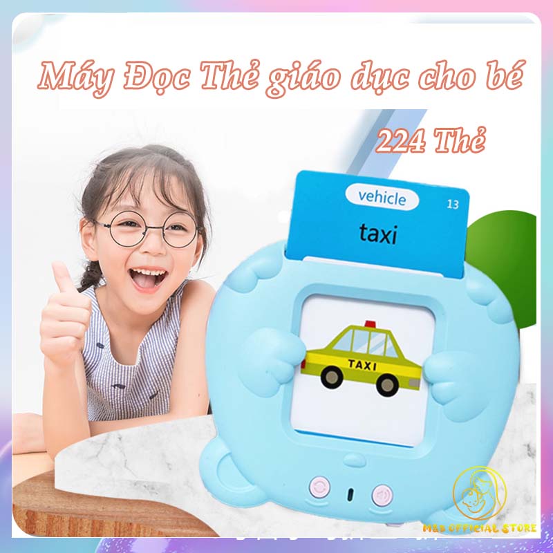 224 Thẻ Máy Đọc Thẻ Máy Học Tiếng Anh Đồ Chơi Giáo Dục Thông Minh Cho Bé
