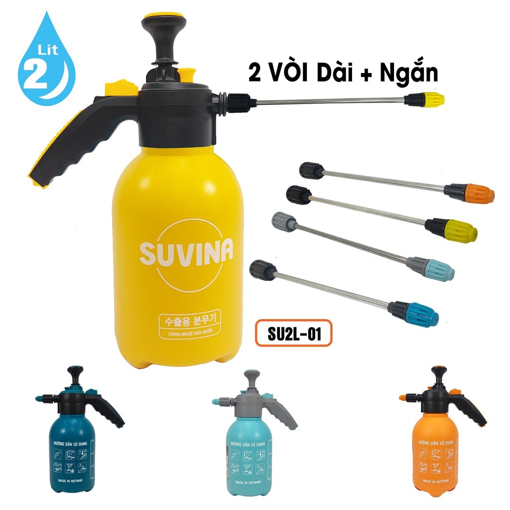 Bình Xịt Tưới Cây Vòi Nối Dài SUVINA 2L