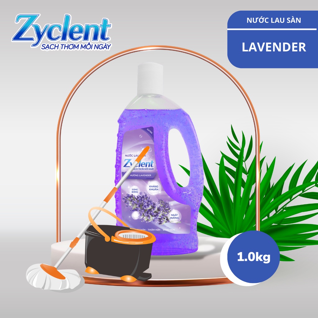 Nước Lau Sàn ZYCLENT EXTRA Hương Lavender 1Kg