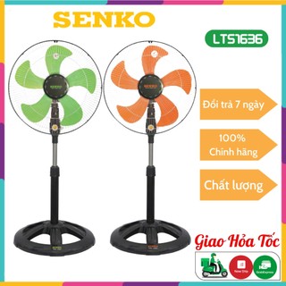 Hỏa tốc - quạt cây senko lts1636 - quạt điện đứng công suất 65w, 3 tốc độ gió, 7 cánh quạt - hàng chính hãng - bh 1 năm