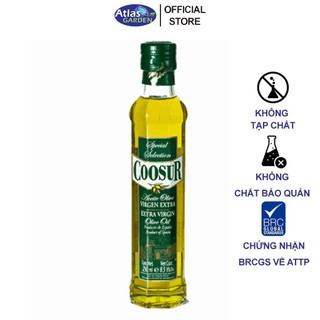 Dầu olive - extra virgin olive oil coosur 250ml dùng trộn salad hoặc ăn dặm cho bé