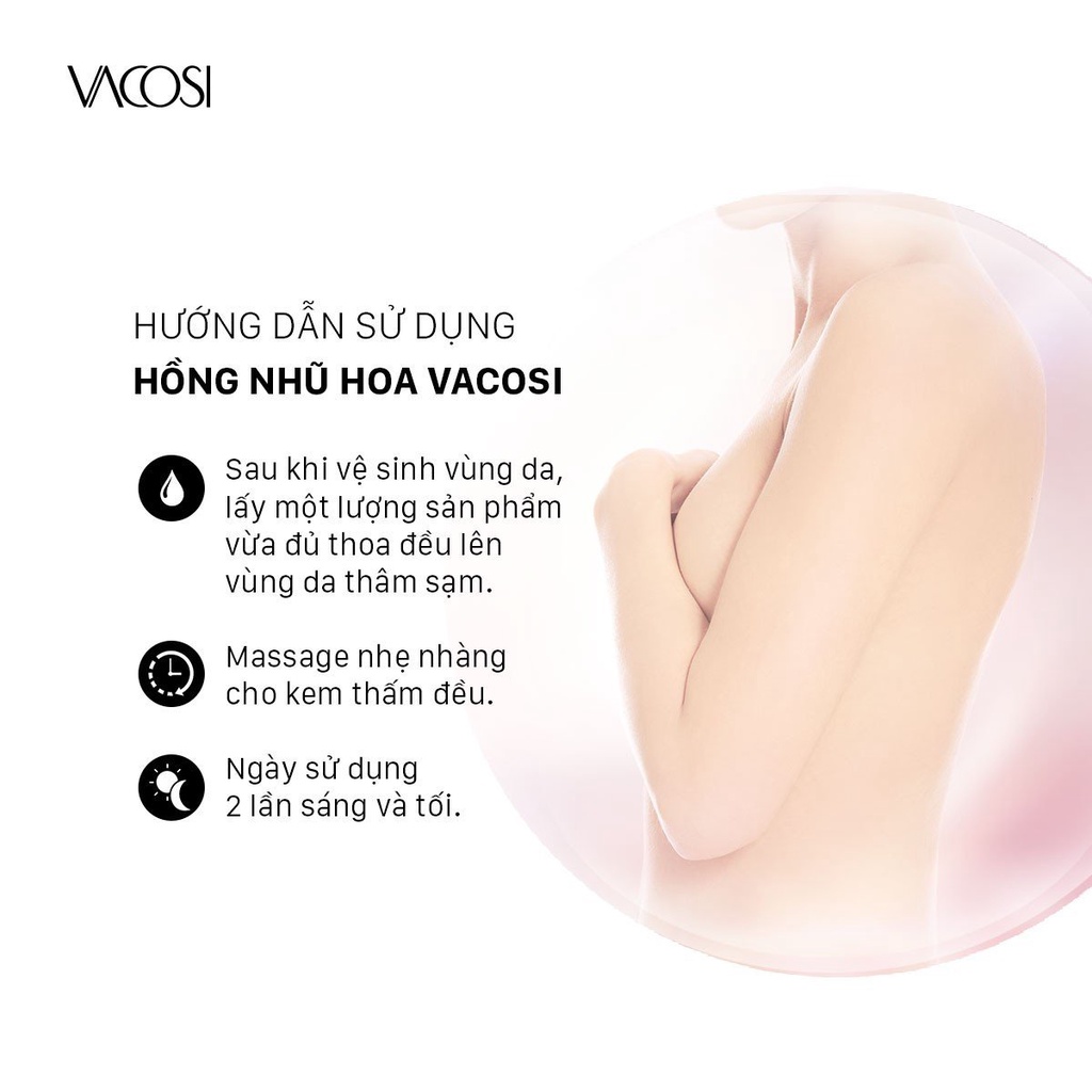 Kem Dưỡng Làm Hồng Nhũ Hoa VACOSI Magic Pink Breast Cream 30 gam