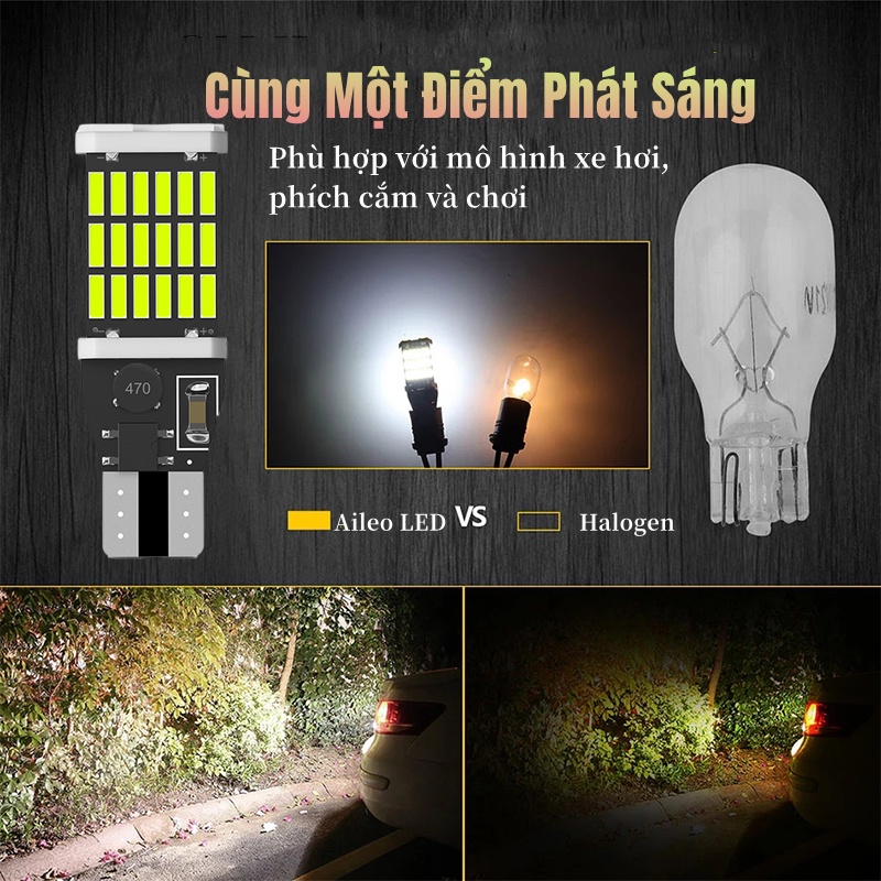 Đèn LED T15 4014 45SMD lùi xe siêu sáng chất lượng cao Bóng đèn LED Tín Hiệu T15 ánh sáng Cho Xe Hơi / Xe Máy
