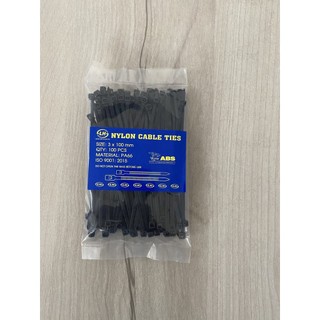 Dây rút nhựa lạt nhựa màu đen 1 tấc, 2 tấc, 3 tấc