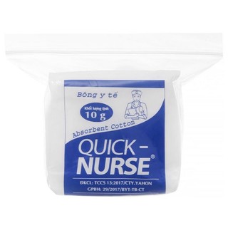 Bông gòn viên Quick Nurse gói 10g