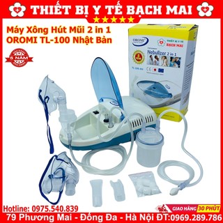Máy Hút Dịch Mũi, Máy Xông Khí Dung 2 in 1 OROMI TL-100AN - Máy Xông Mũi Họng Cho Trẻ em, Người lớn - Hàng chính hãng